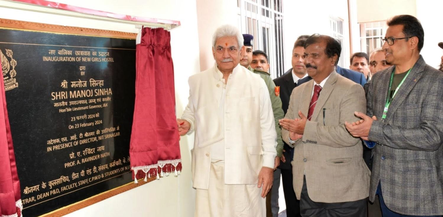 Lieutenant Governor inaugurates new women hostel at NIT Srinagar